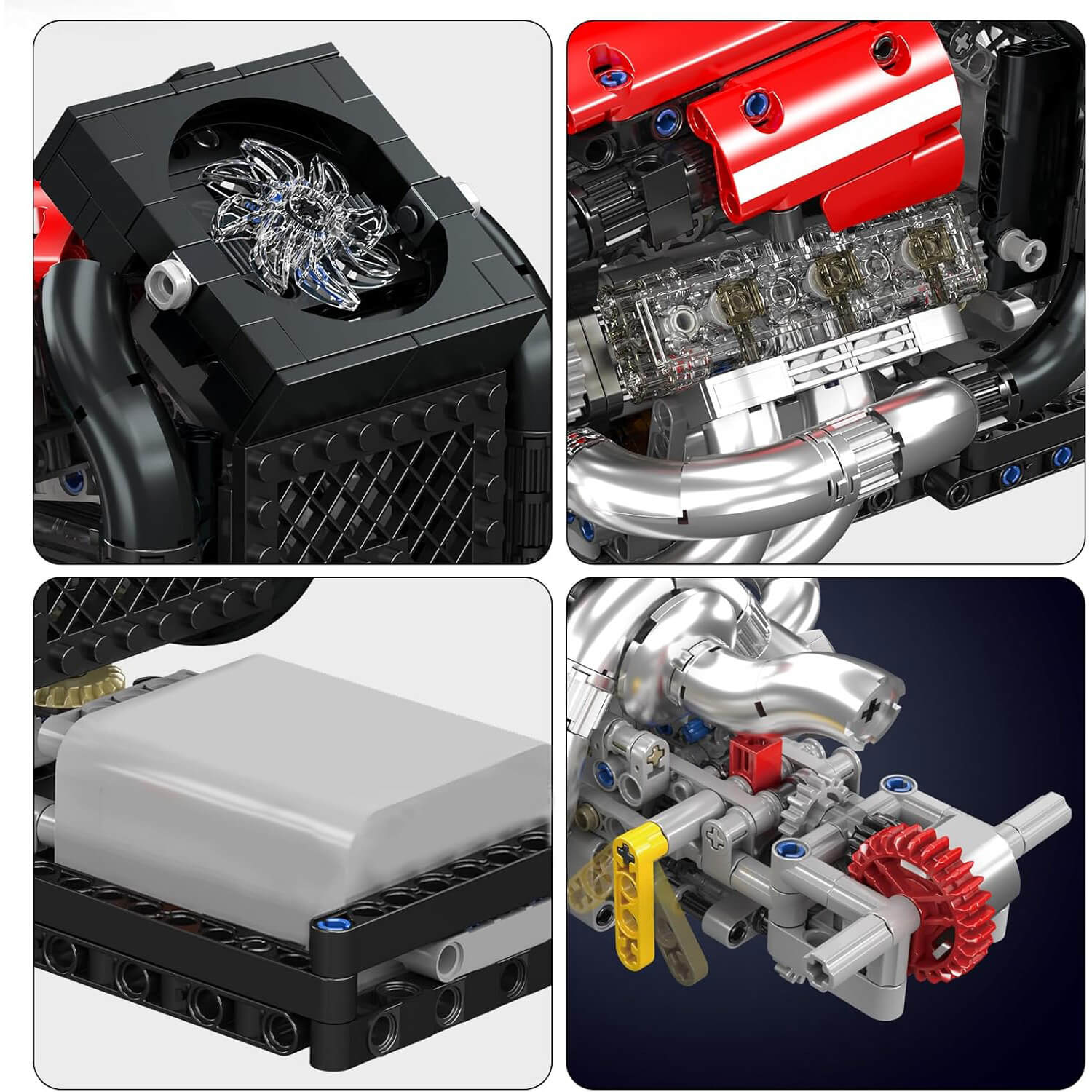 Grand Prix Race Car Engine 979pcs