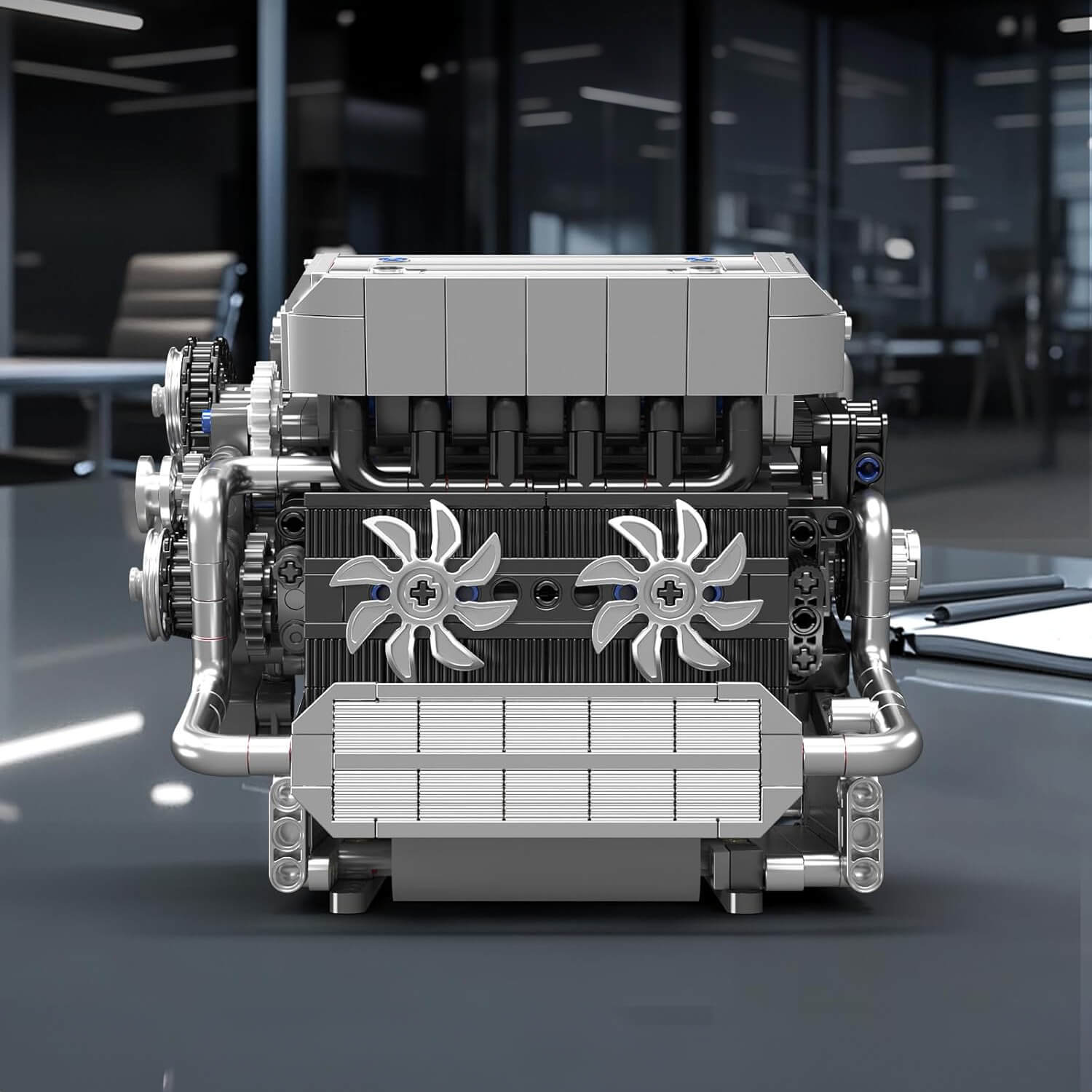 Motorised Inline 6 Bavarian Engine 743pcs