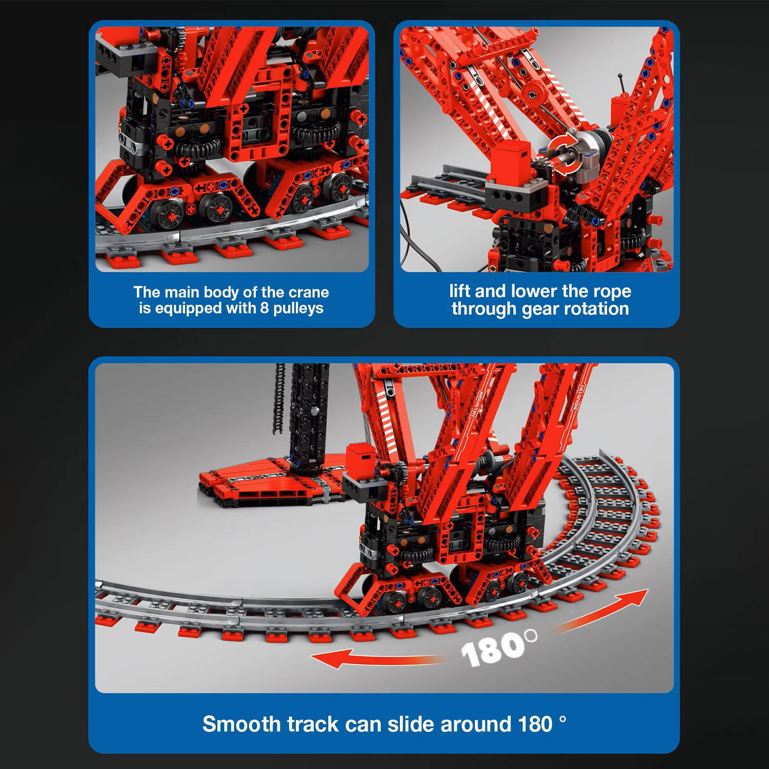 The World’s Strongest Land‑Based Crane 1195pcs