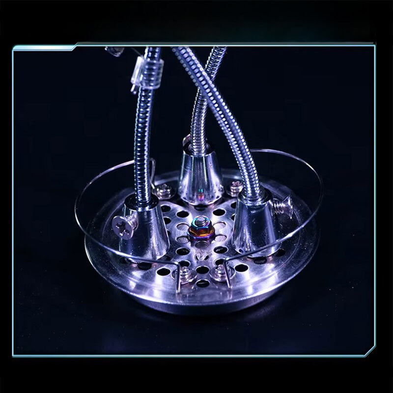 Silver Bloom Flower - Metal Construction Set