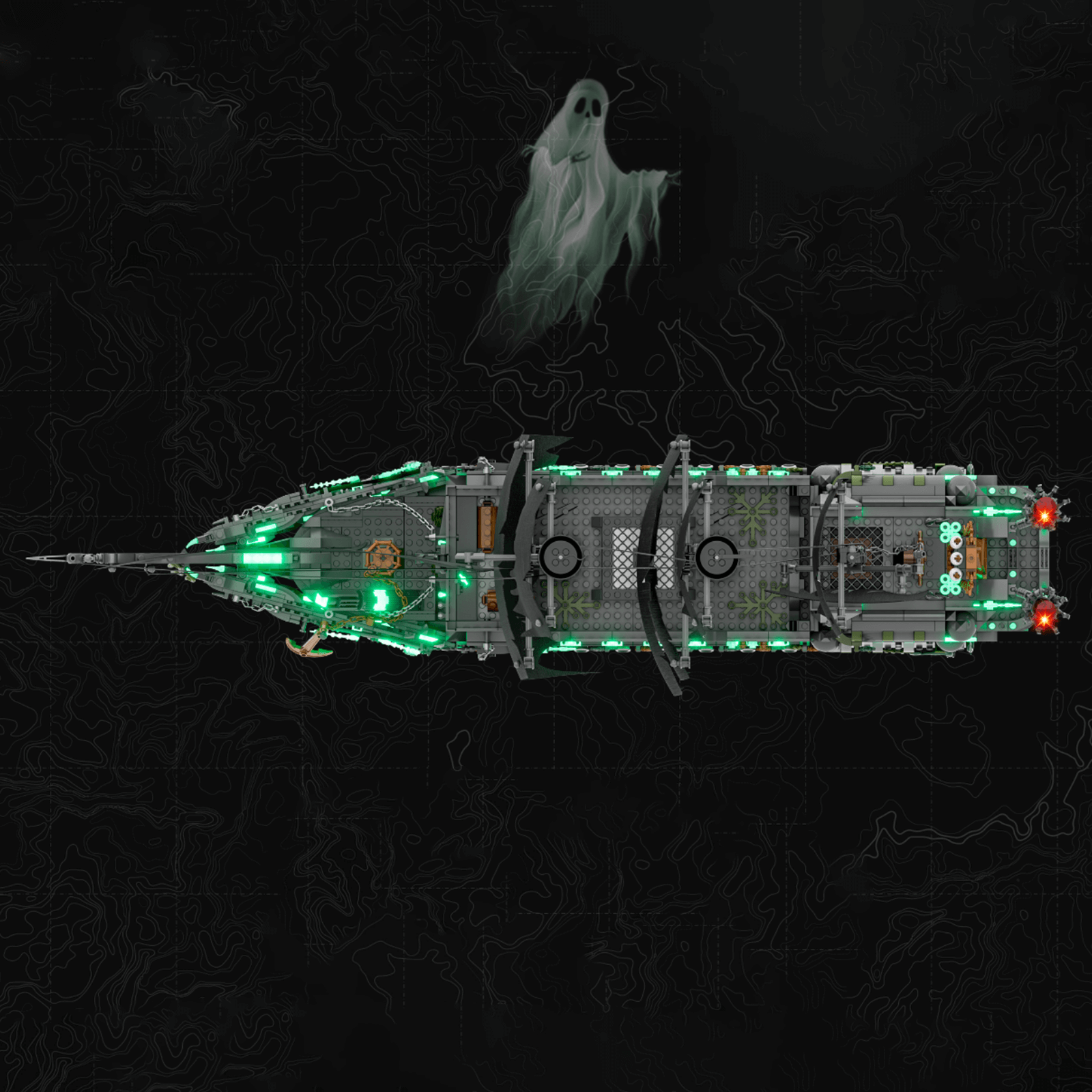 Glow in the Dark Ghost Ship 1993pcs