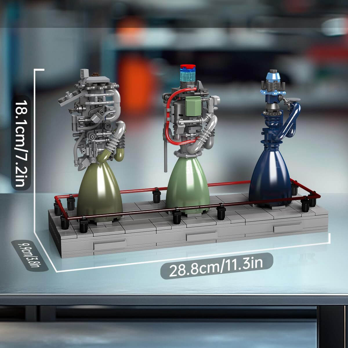 Methalox Rocket Engine Showcase 495pcs
