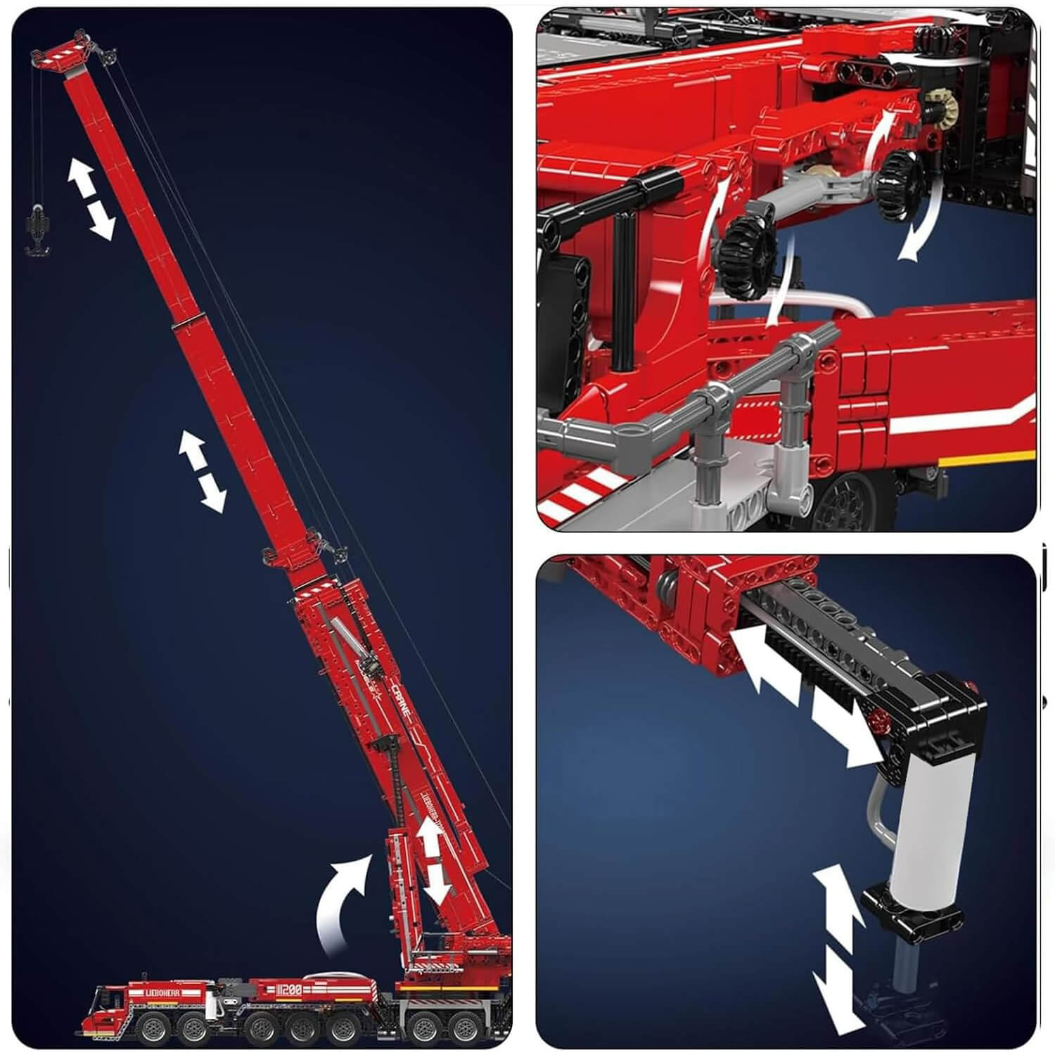 Heavy Duty Remote Controlled Crane V2 8505pcs