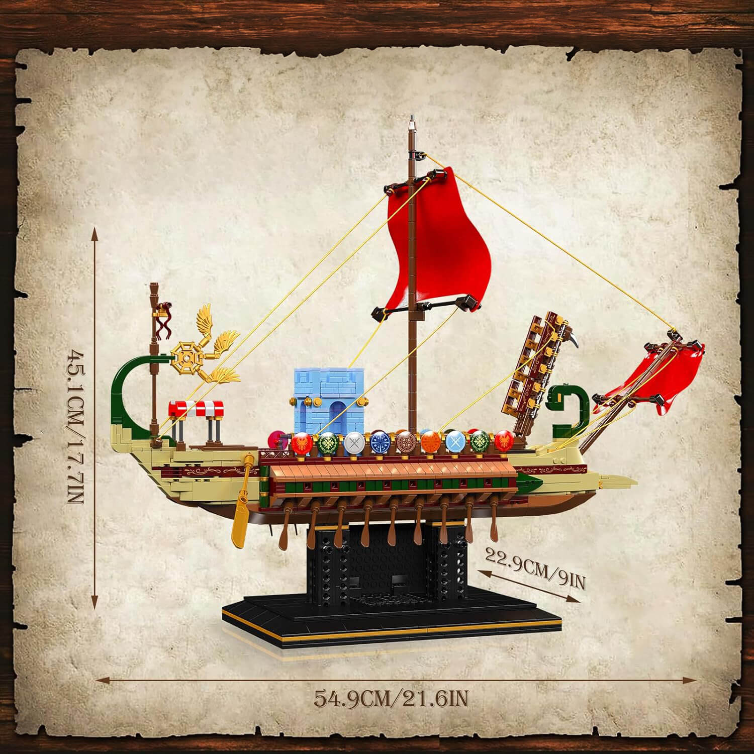 Golden Age Pirate Warship 1465pcs