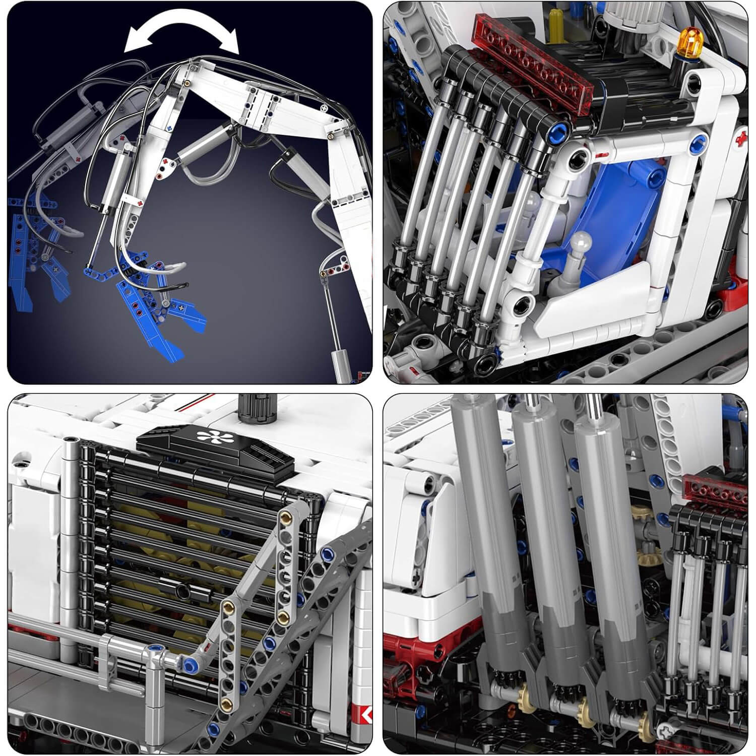 Remote Controlled Pneumatic Claw Excavator 4194pcs