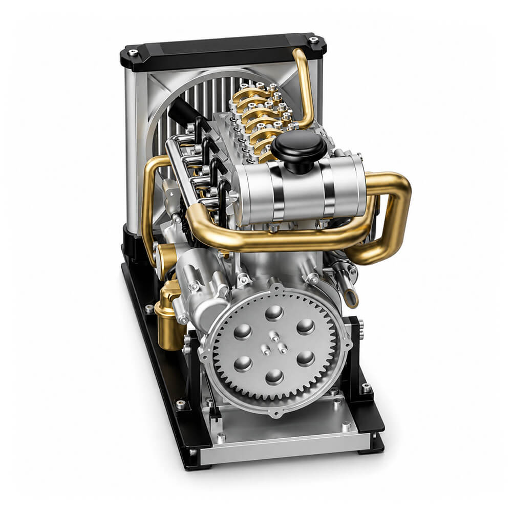 Classic Diesel Engine - Metal Construction Set
