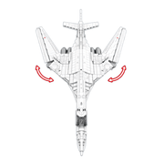 TU-160 Strategic Bomber 1597pcs