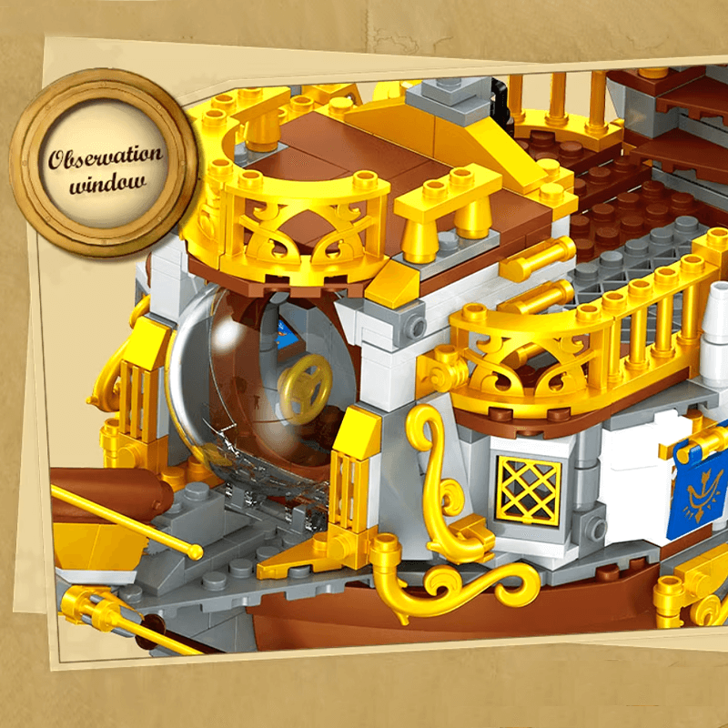 SteamPunk Airship 3271pcs