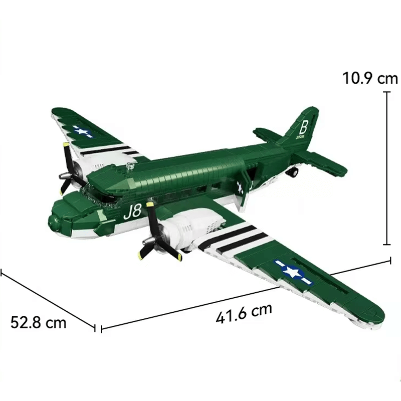 C47 Transport Aircraft 865pcs