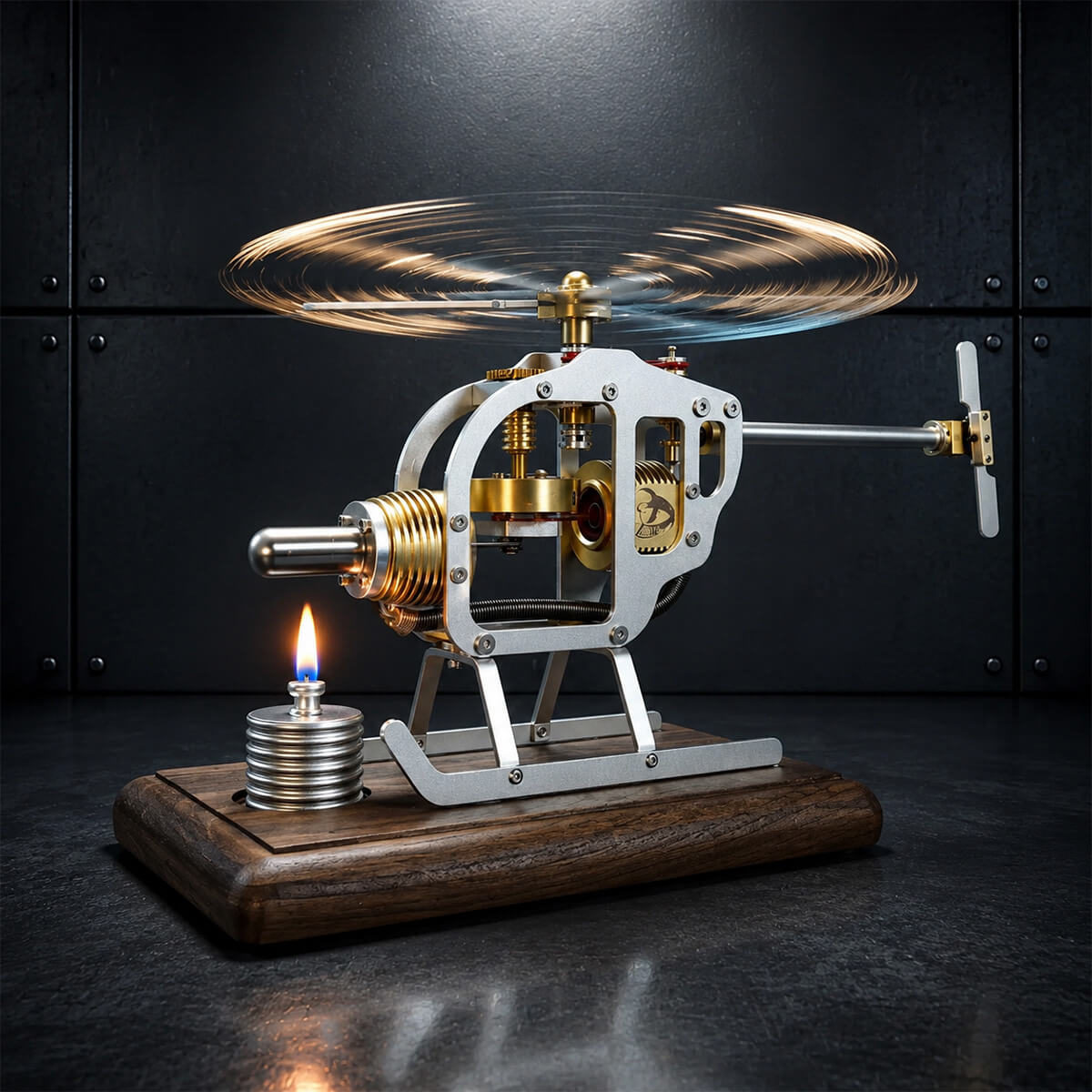 The Stirling Helicopter - Metal Construction Set
