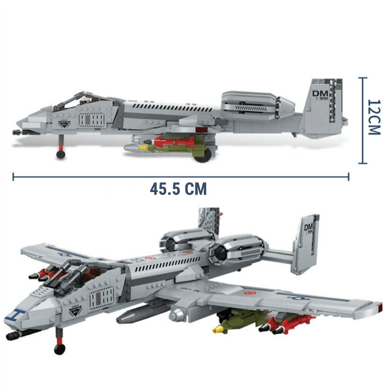 A-10 Ground Attack Aircraft 1049pcs