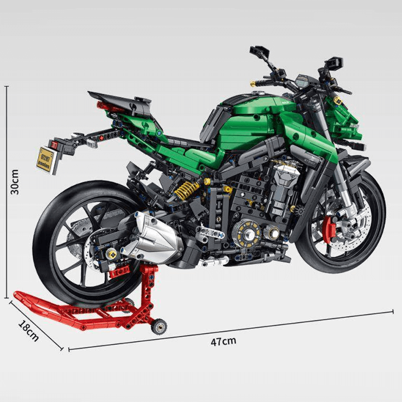 Green Samurai Motorcycle 2088pcs