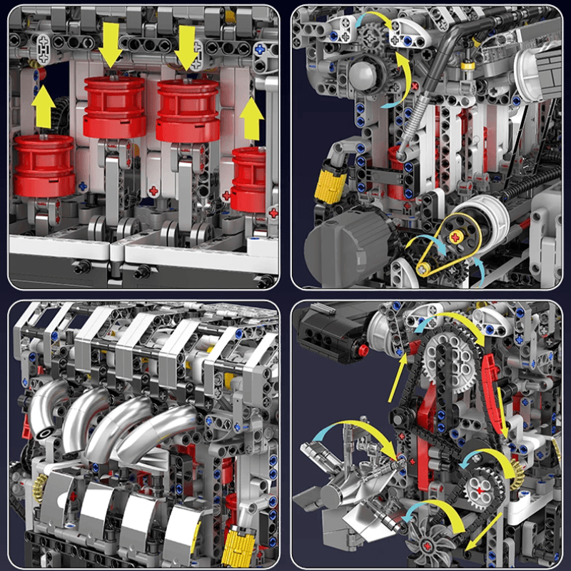 Motorised L4 Gasoline Engine 1786pcs