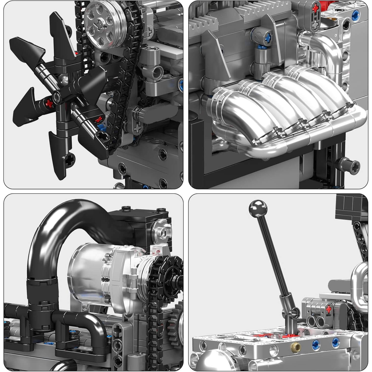 Motorised Rotary Engine 1129pcs