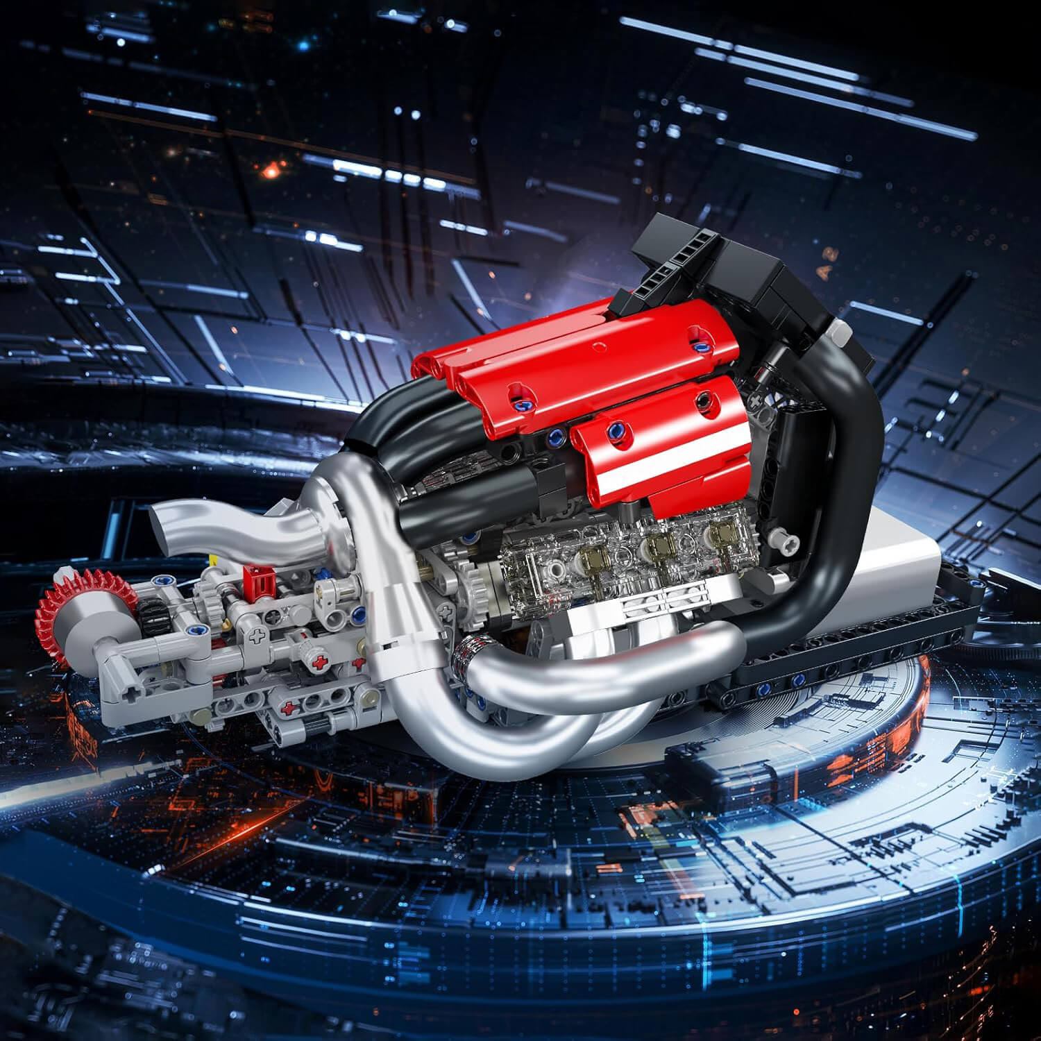Grand Prix Race Car Engine 979pcs