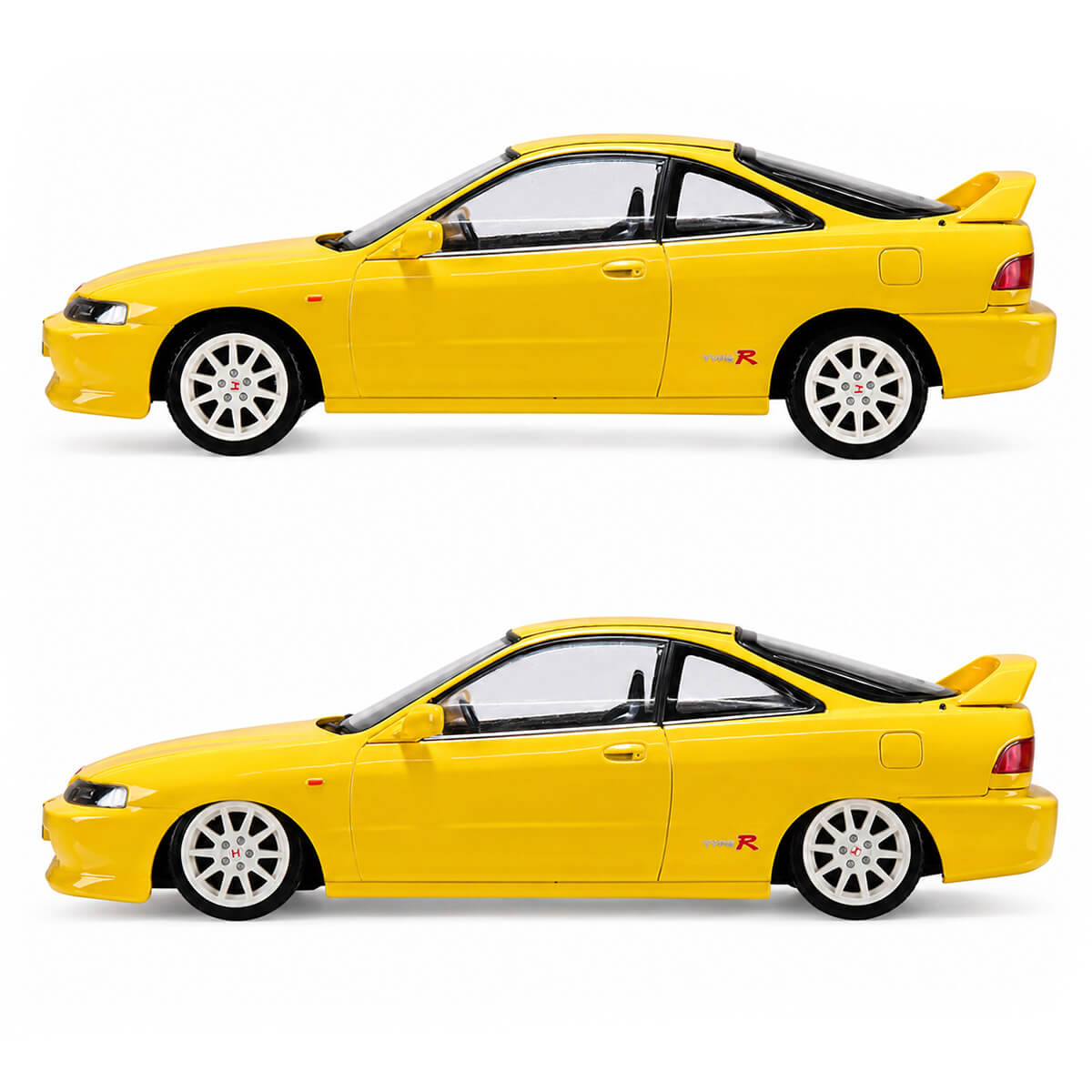 Sunlight Yellow Honda Integra Type R 1:32 Scale - Construction Set