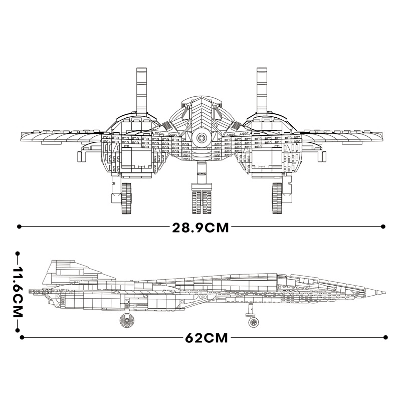 SR-72 Reconnaissance Aircraft 2070pcs