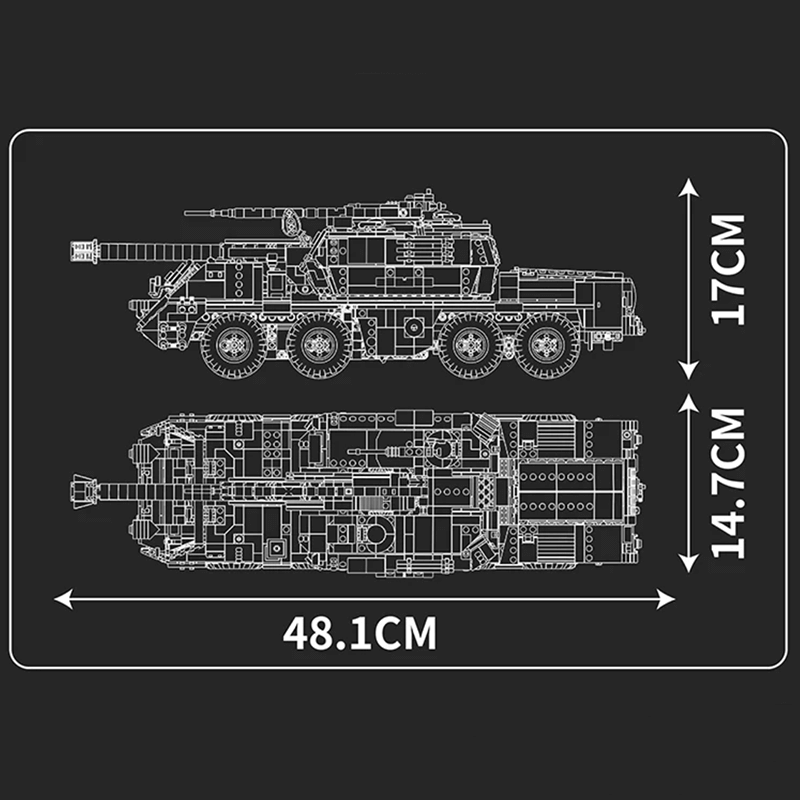 Dana Self-Propelled Artillery Tank 1922pcs