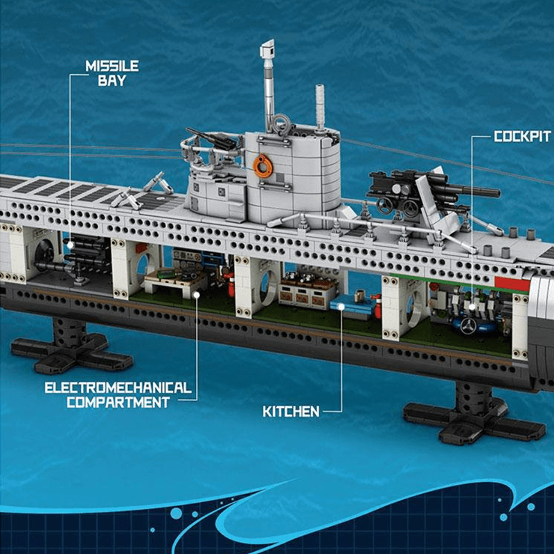 German U Boat 3986pcs