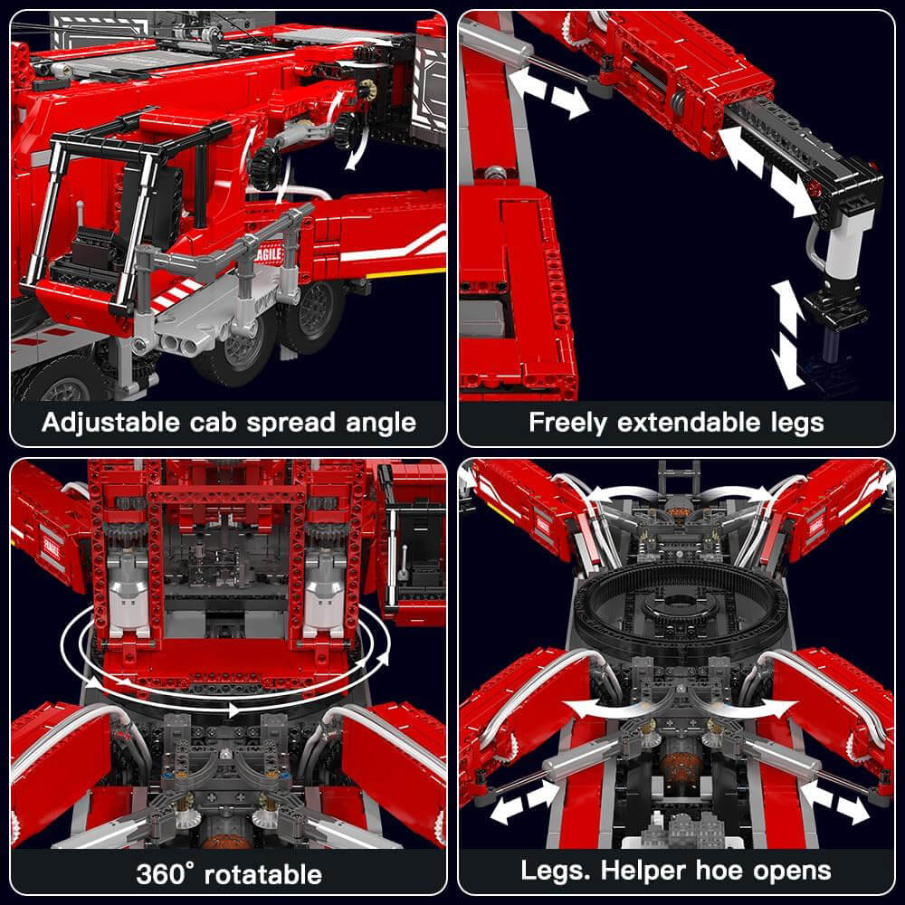 Heavy Duty Remote Controlled Crane V2 8505pcs