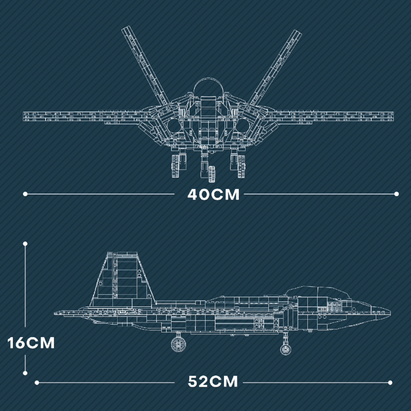 F-22 Raptor 1836pcs