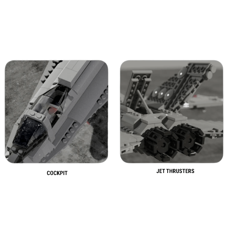 The Mega Fighter Jet Bundle 7846pcs