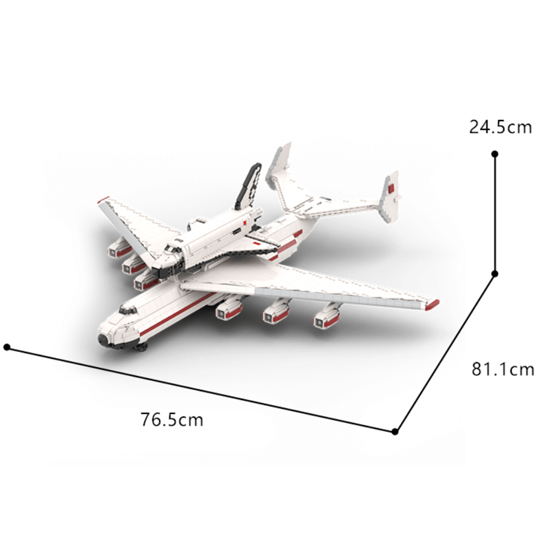 1:110 Buran with Antonov AN-225 Carrierplane 4176pcs