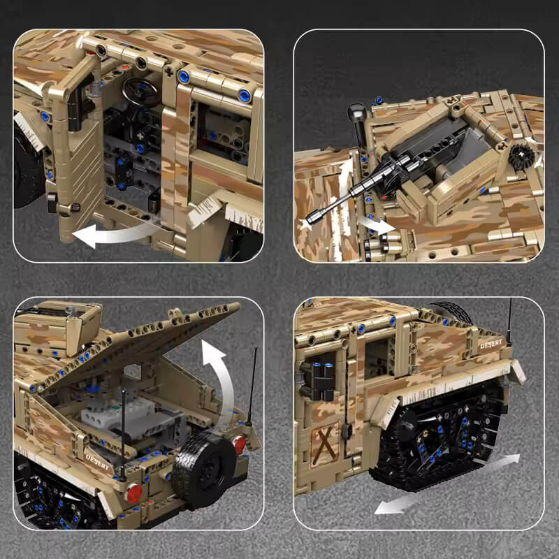 Remote Controlled Tracked Off Roader 2093pcs
