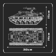All Terrain Military Tank EV2 1045pcs