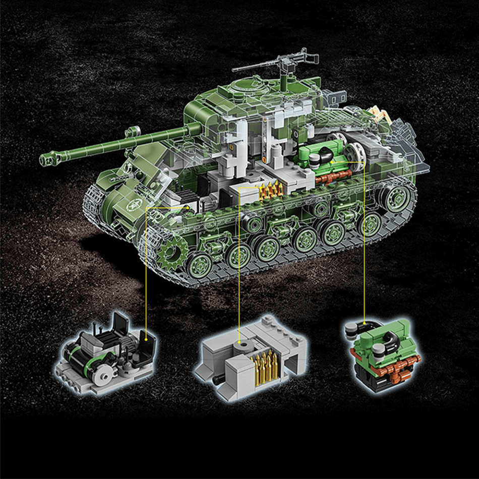 M4 Sherman Tank 1681pcs