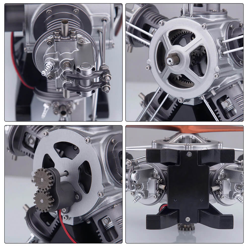 Radial Aircraft Engine - Metal Construction Set