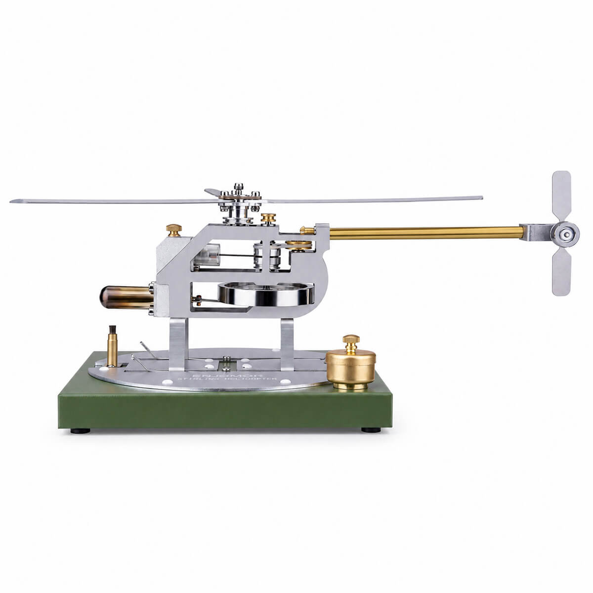 Mechanical Stirling Helicopter - Metal Construction Set