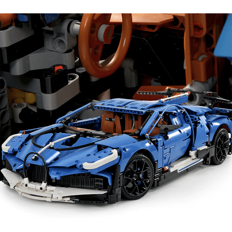 Blue Supercar 3858pcs