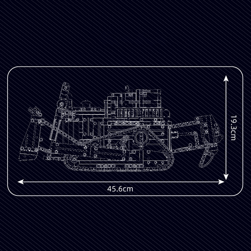 Remote Controlled Bulldozer 1507pcs