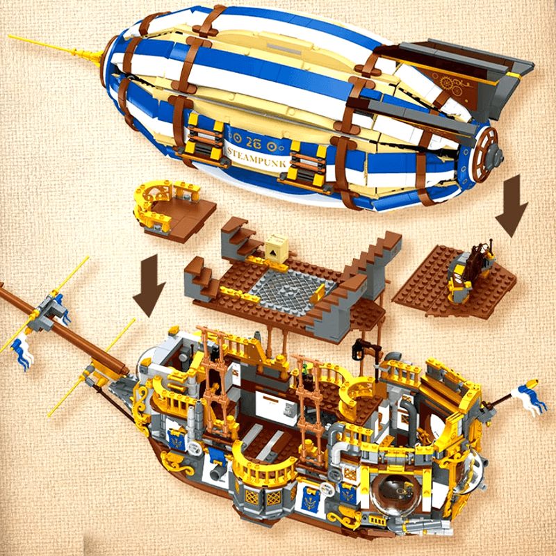 SteamPunk Airship 3271pcs