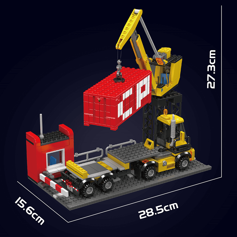 EMD SD40 Freight Train With Crane 1169pcs