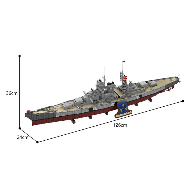 The Ultimate German Battleship Bismarck 9544pcs