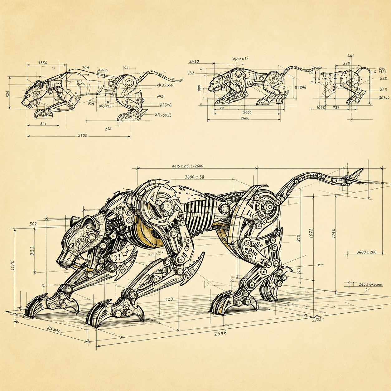 The Steel Leopard - Metal Construction Set