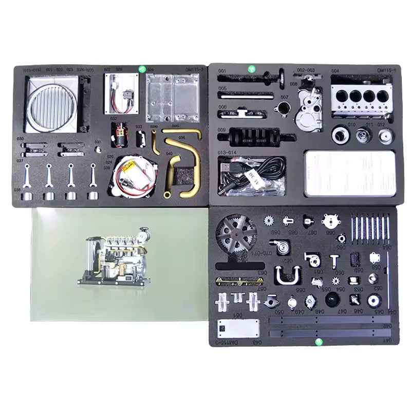 Classic Diesel Engine - Metal Construction Set