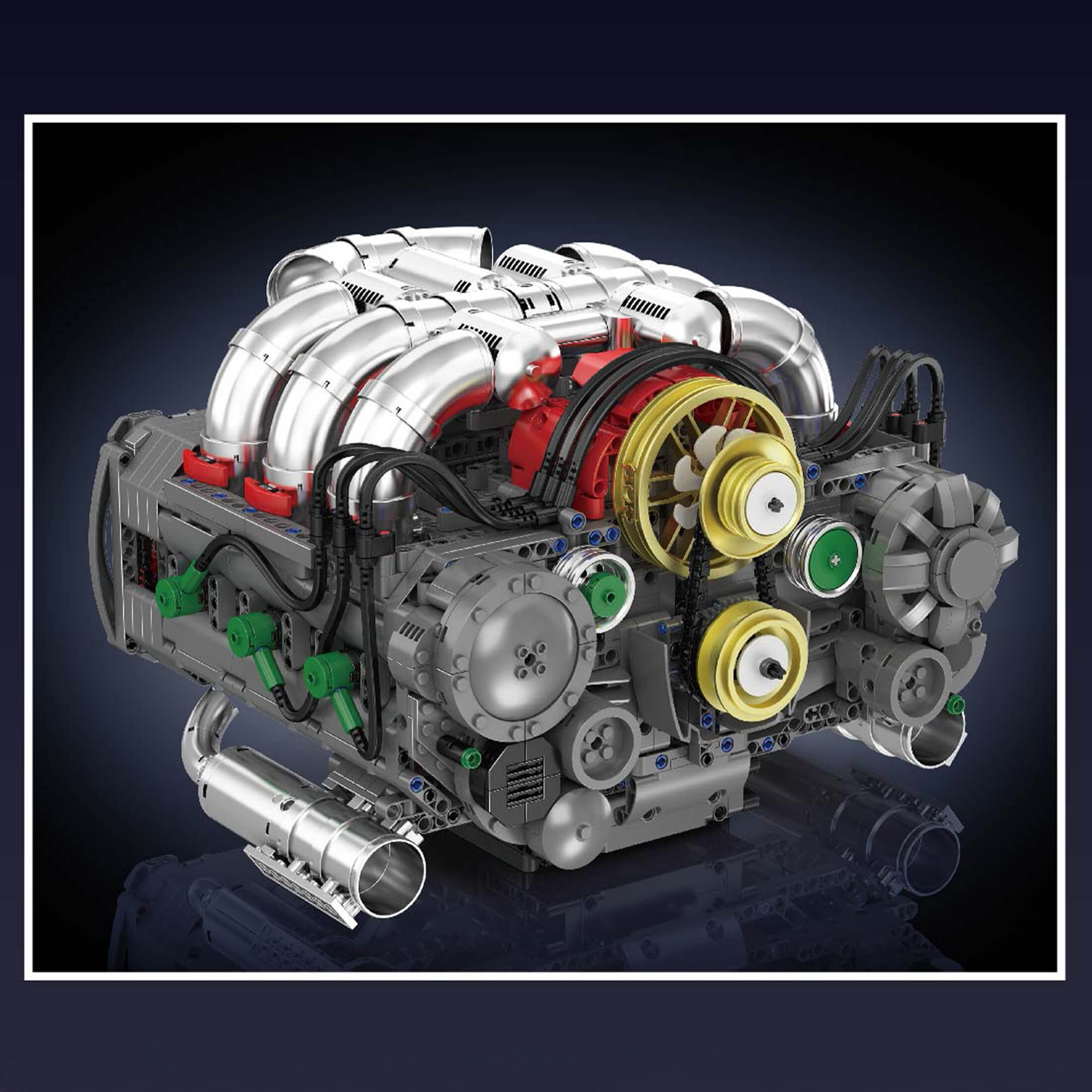 Motorised Flat 6 Engine 2374pcs