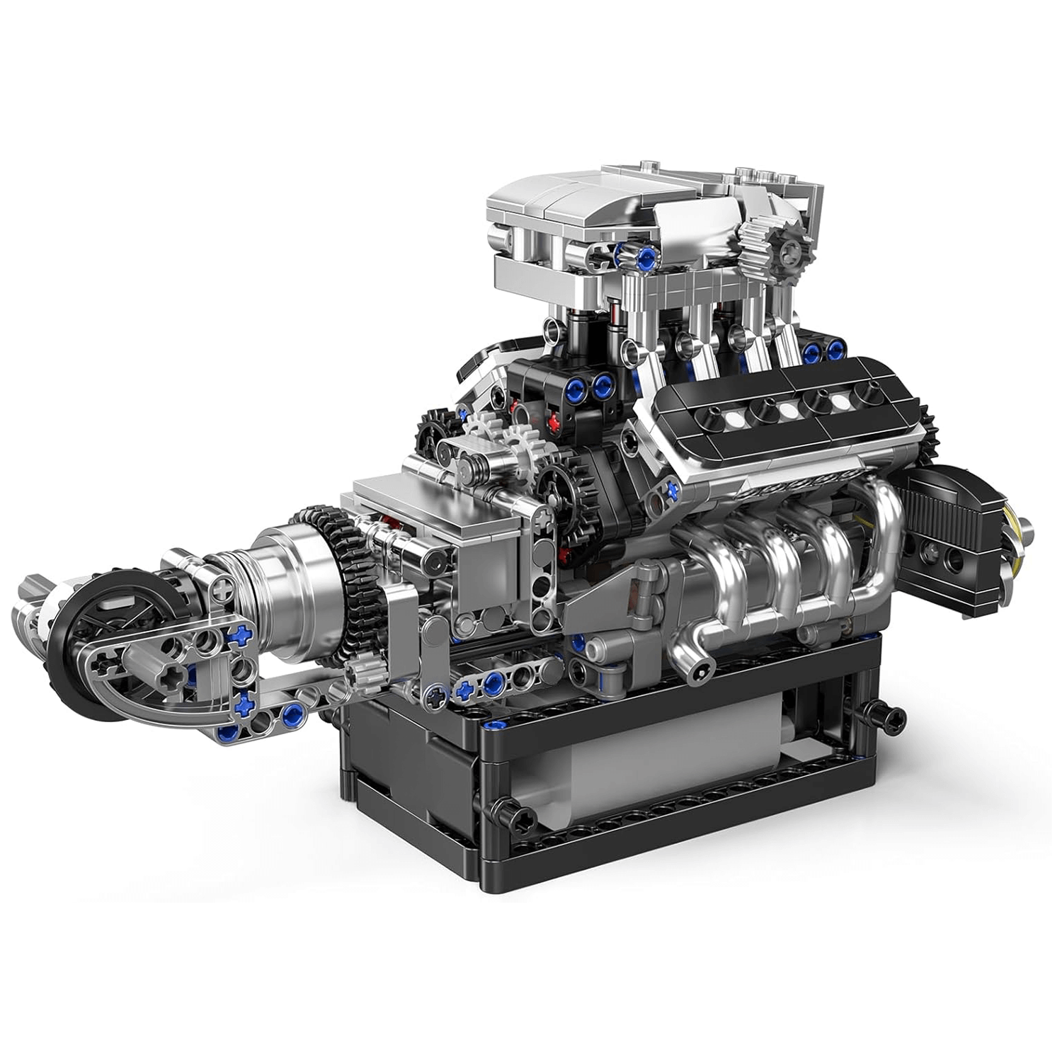 Motorised British Supercar V8 Engine 736pcs