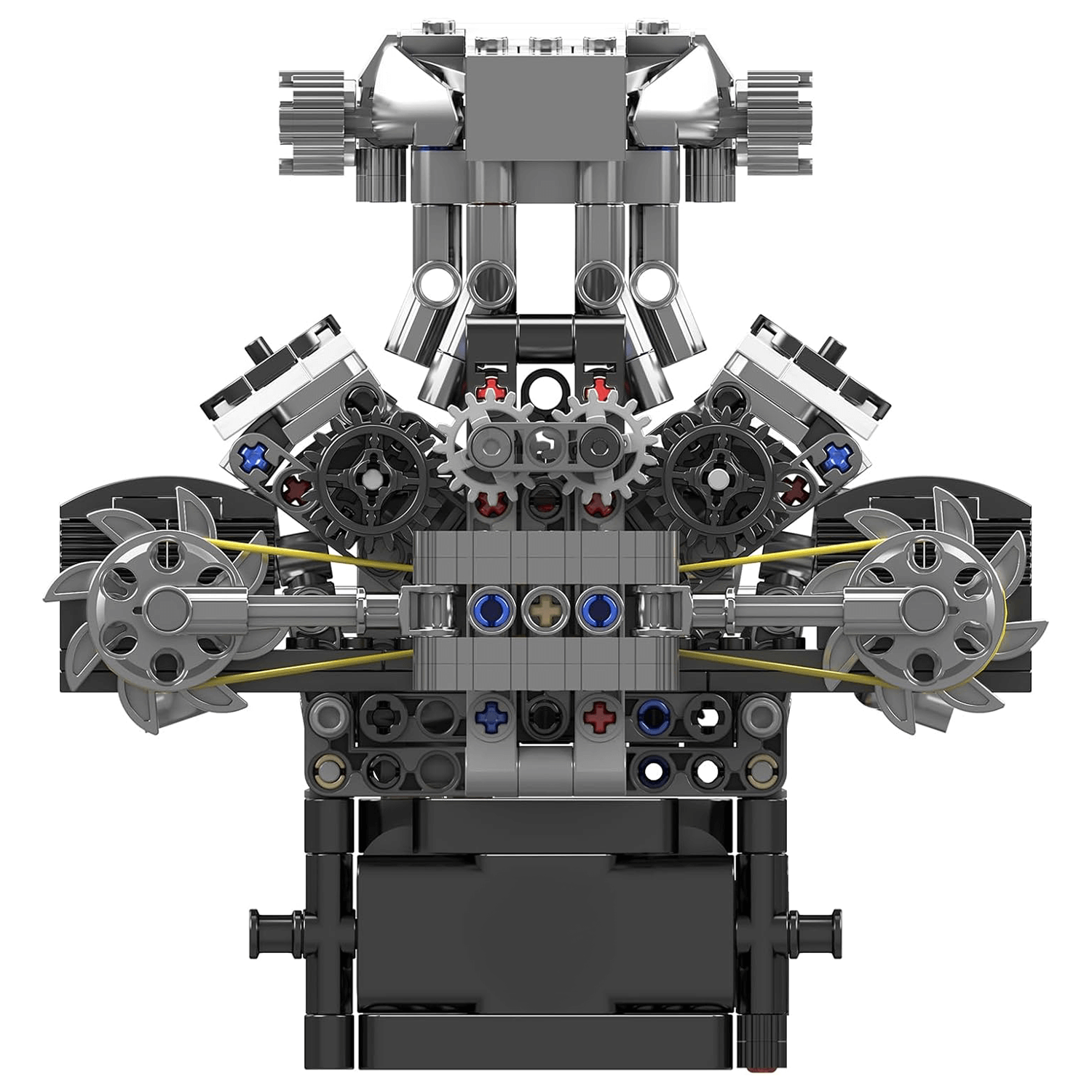 Motorised British Supercar V8 Engine 736pcs