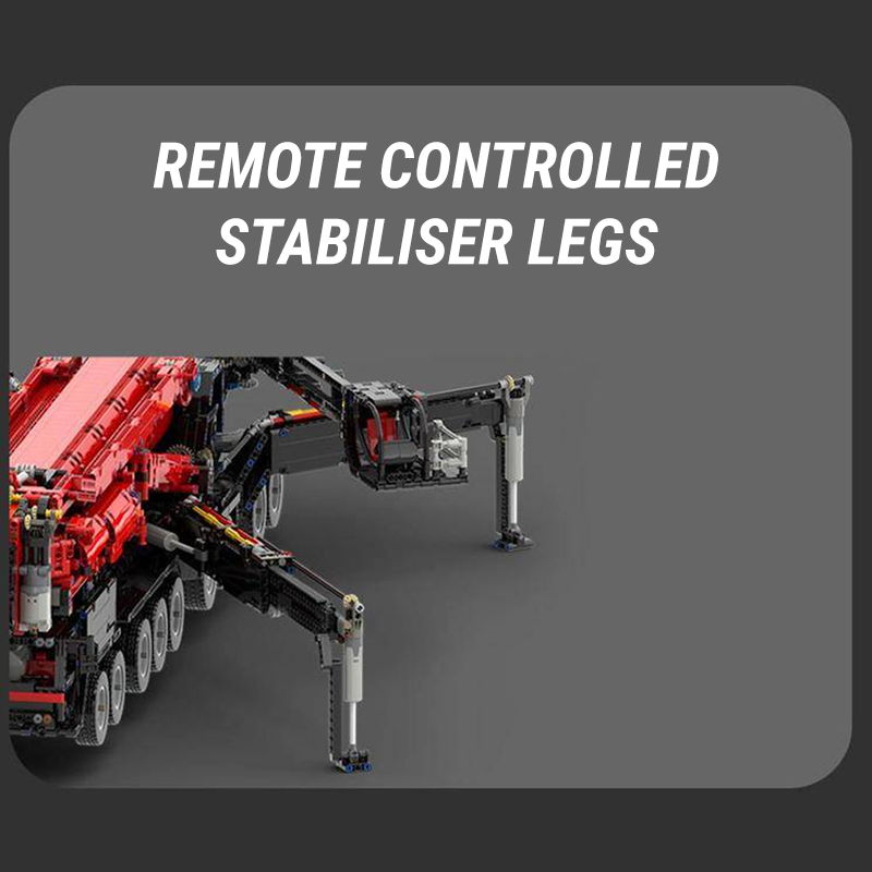 Red Edition Remote Controlled Crane 9176pcs