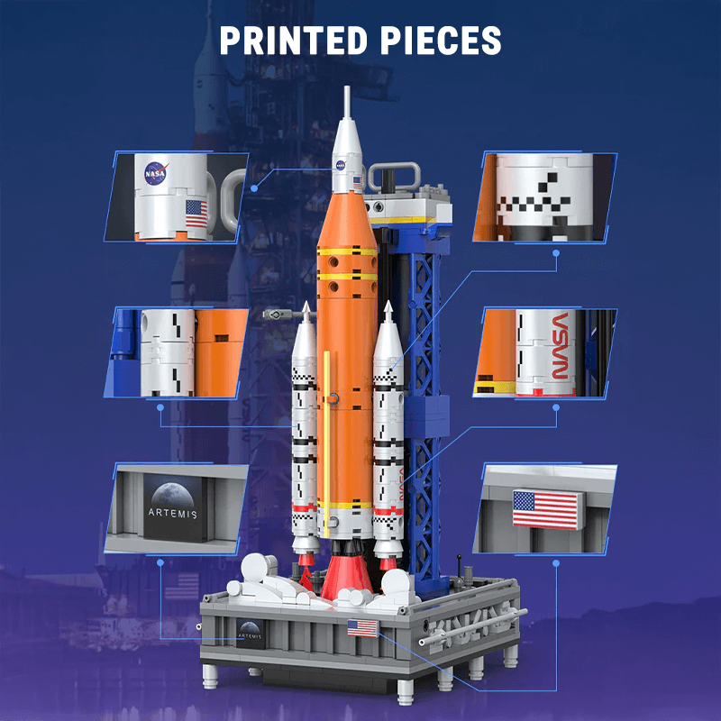 SLS Artemis Rocket 658pcs