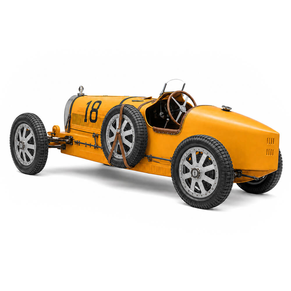 Limited Edition Yellow Bugatti Type 35B 1:12 Scale - Construction Set