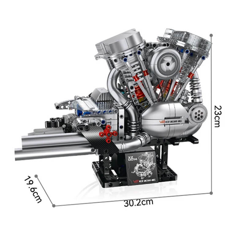 Motorised V2 Bike Engine 866pcs