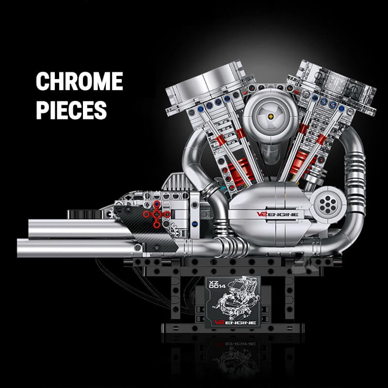 Motorised V2 Bike Engine 866pcs