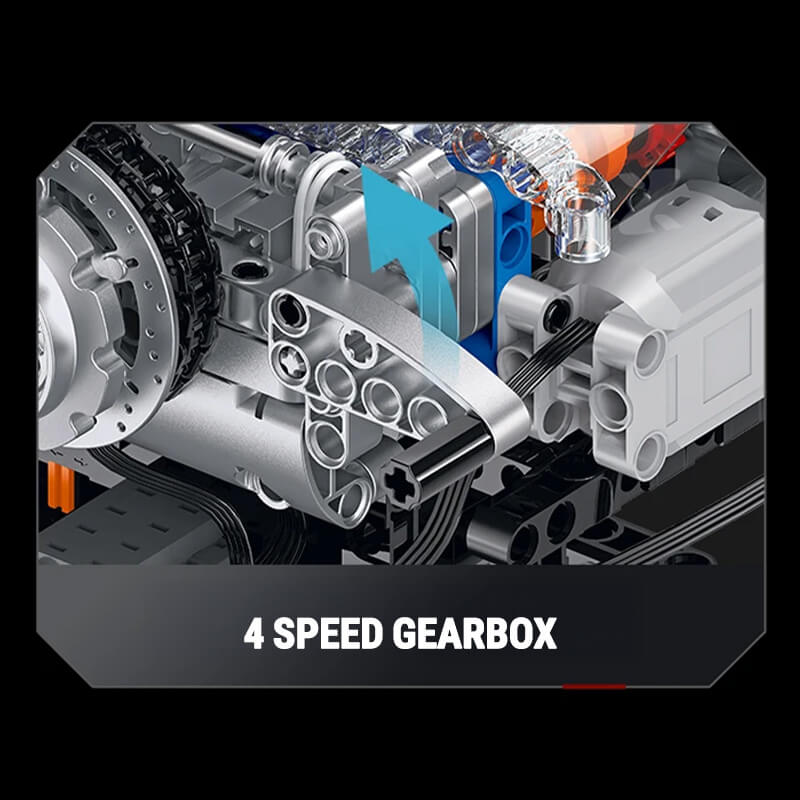 Motorised V2 Bike Engine 866pcs