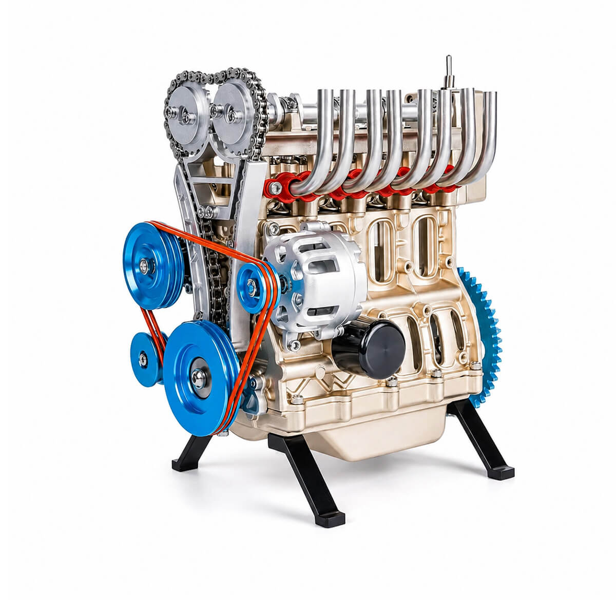 Exposed Inline 4 Engine - Metal Construction Set