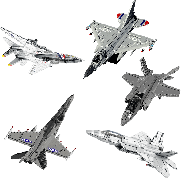 The Mega Fighter Jet Bundle 7846pcs